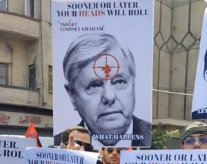 Lindsey Graham Iran Threat Poster