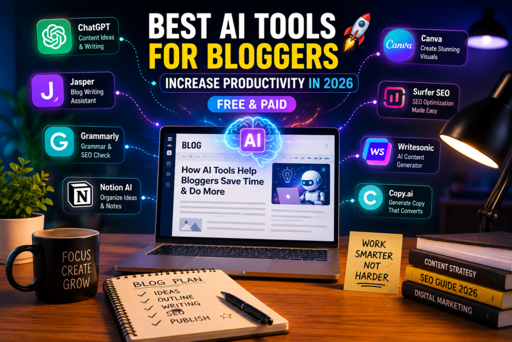 Best AI Tools for Bloggers to Increase Productivity