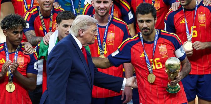 Donald Trump Go Viral After Spain Won the World Cup