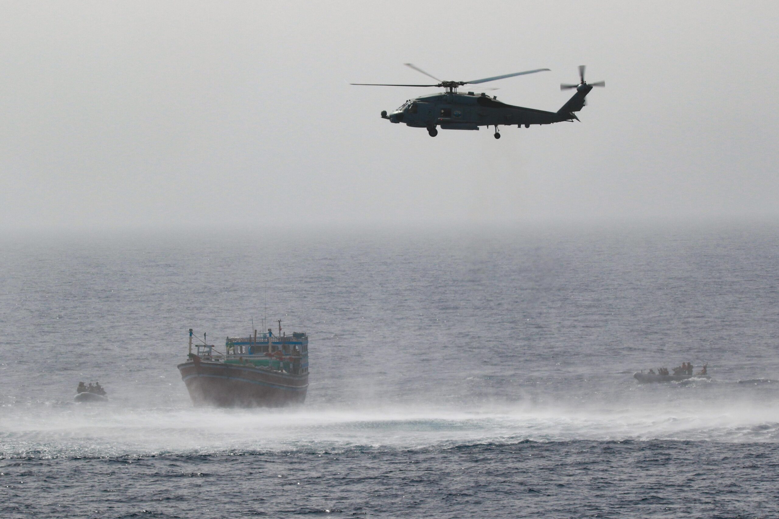 US Fires Missiles at Cargo Ship Near Iran