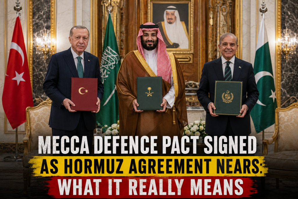 Mecca Defence Pact Signed as Hormuz Agreement Nears